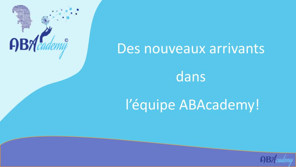 Bienvenue à nos nouveaux intervenants [ABA autisme TSA Grenoble Lyon Isère Rhône]